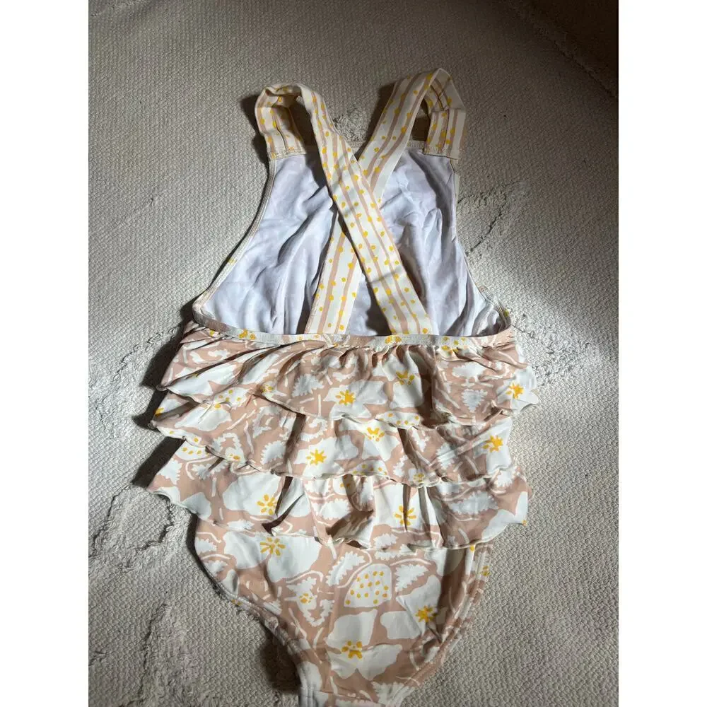 Stella McCartney girls floral swimsuit with ruffles size 8